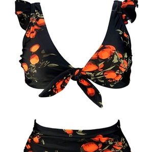 Retro Floral Bathing Suit (NWT)